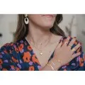 COLLIER ETOILE FILANTE STRASS ACIER INOXYDABLE GOLD PETIT PRIX