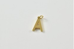 Gold simple letter A