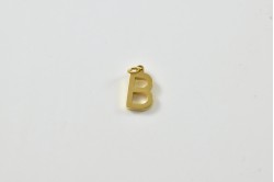 Gold simple letter B