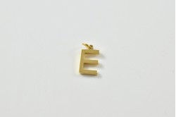 Gold simple letter E
