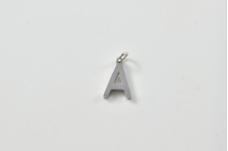 Silver simple letter A