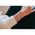 BRACELET ENTIEREMENT SERTI DE STRASS ACIER INOXYDABLE SILVER PETIT PRI