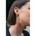 BOUCLES LONGS FILS ACIER INOXYDABLE GOLD PETIT PRIX