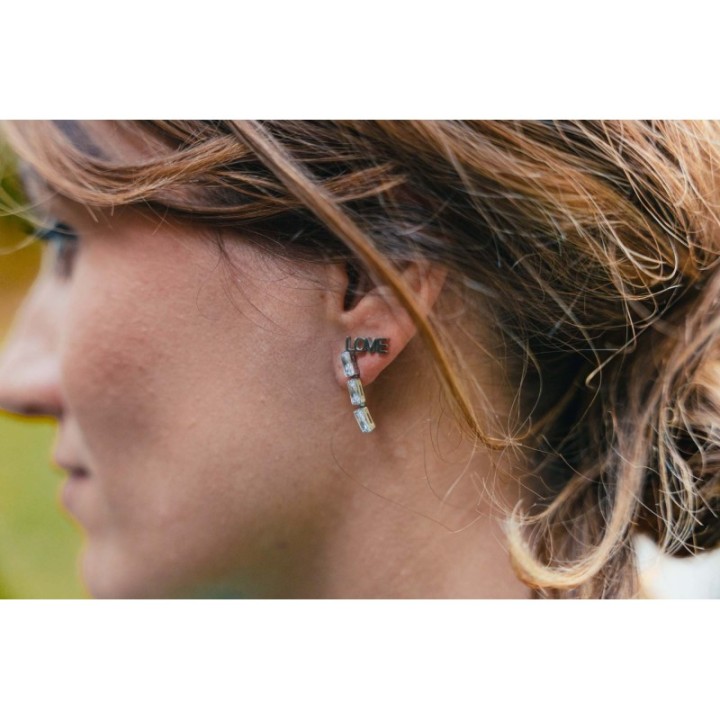 PUCE LOVE ACIER INOXYDABLE SILVER PETIT PRIX