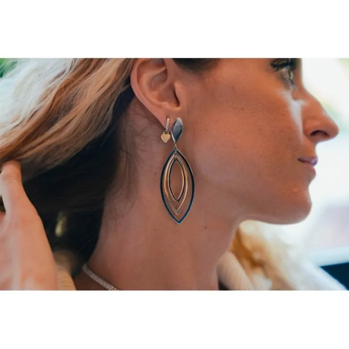BOUCLE COEUR ACIER INOXYDABLE SILVER PETIT PRIX