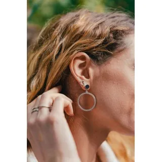 PUCE COEUR STRASS ACIER INOXYDABLE SILVER PETIT PRIX