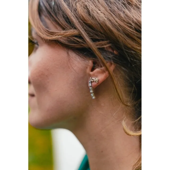 PUCE LOVE ACIER INOXYDABLE GOLD PETIT PRIX