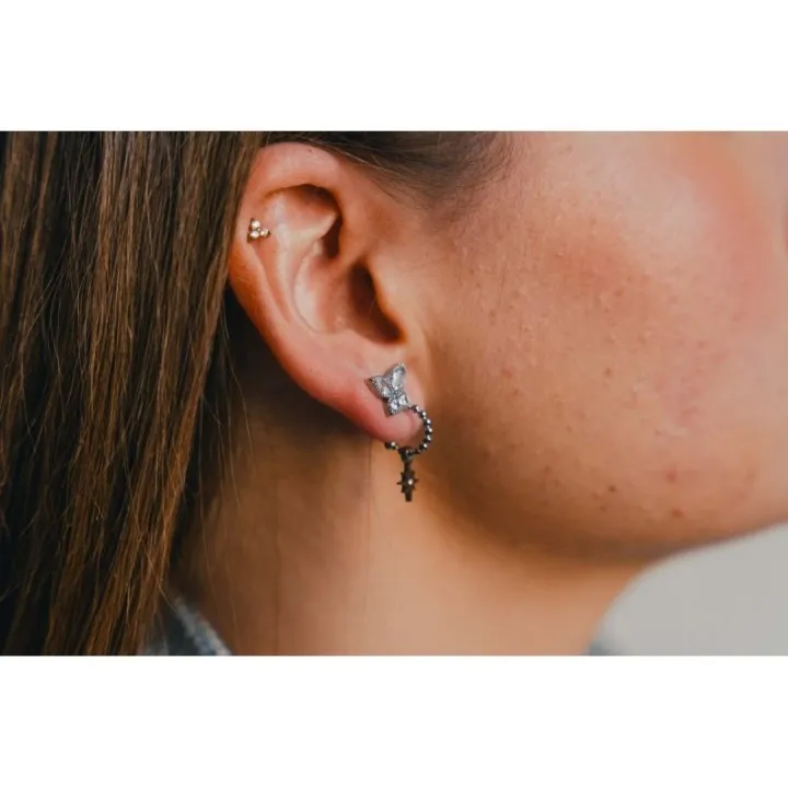 FAUX PIERCING ETOILE ACIER INOXYDABLE SILVER PETIT PRIX
