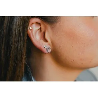 PUCE LUNE ET ETOILE ACIER INOXYDABLE SILVER PETIT PRIX