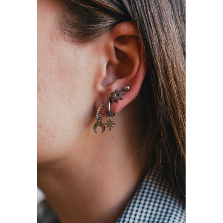 FAUX PIERCING ETOILE ACIER INOXYDABLE SILVER PETIT PRIX