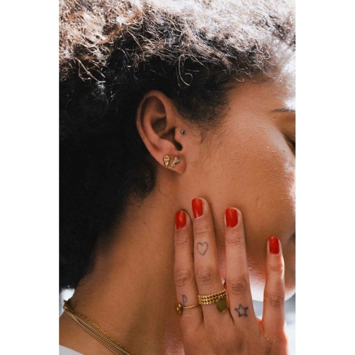 FAUX PIERCING ETOILE ACIER INOXYDABLE SILVER PETIT PRIX