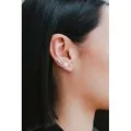 PUCE FLECHE STRASS ACIER INOXYDABLE SILVER PETIT PRIX