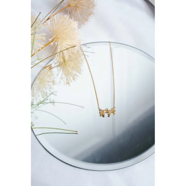COLLIER CONSTELLATION VIERGE ACIER INOXYDABLE GOLD PETIT PRIX