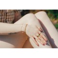 BAGUE CISELEE AMPOUR ACIER INOXYDABLE GOLD PETIT PRIX