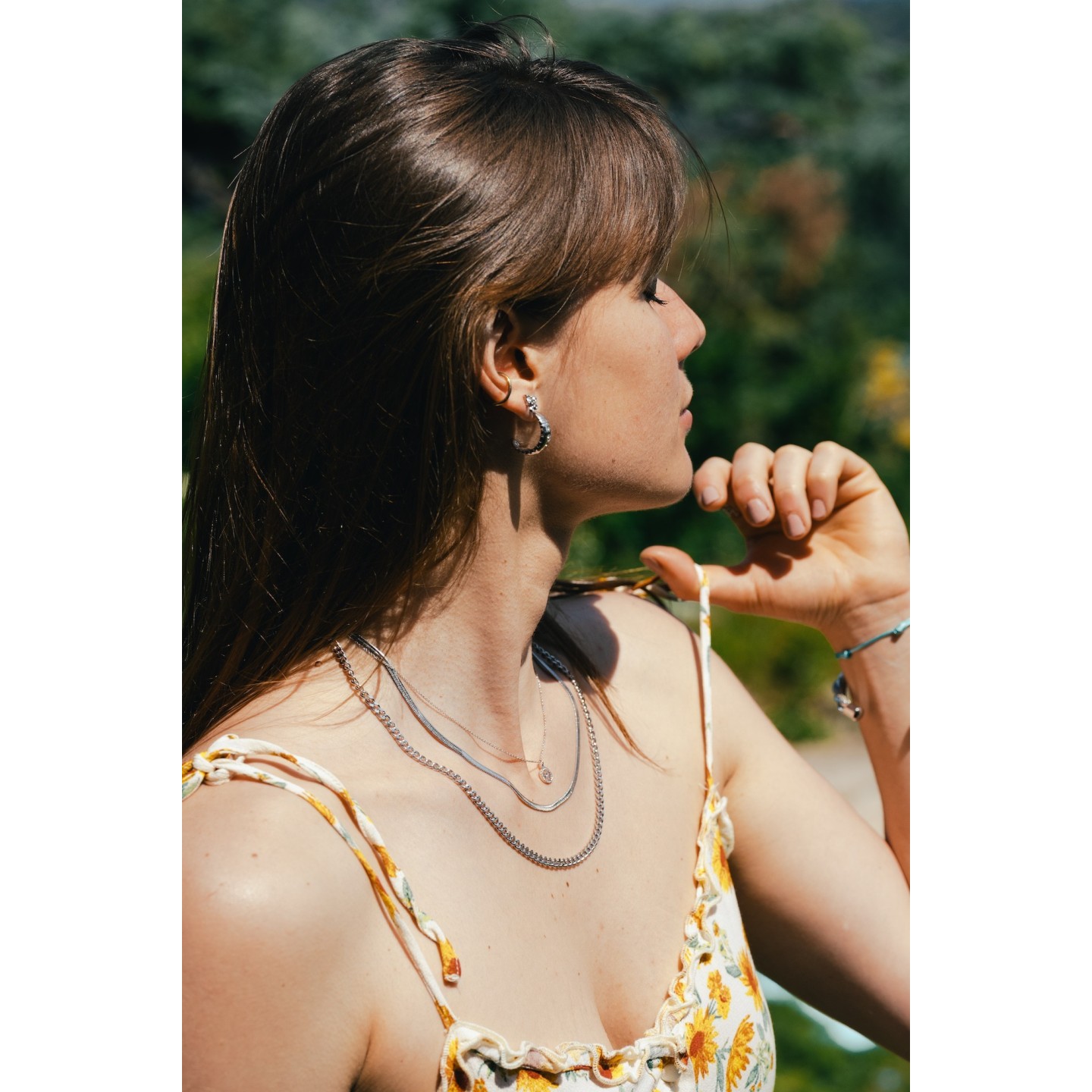 Collier Miss Selfridge « Octobre » - Ton Argent - Longueur 41-45 Cm - Neuf Avec étiquettes - Style Cercle