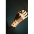 BRACELET NOIR MADONE ET CROIX ACIER INOXYDABLE GOLD PETIT PRIX