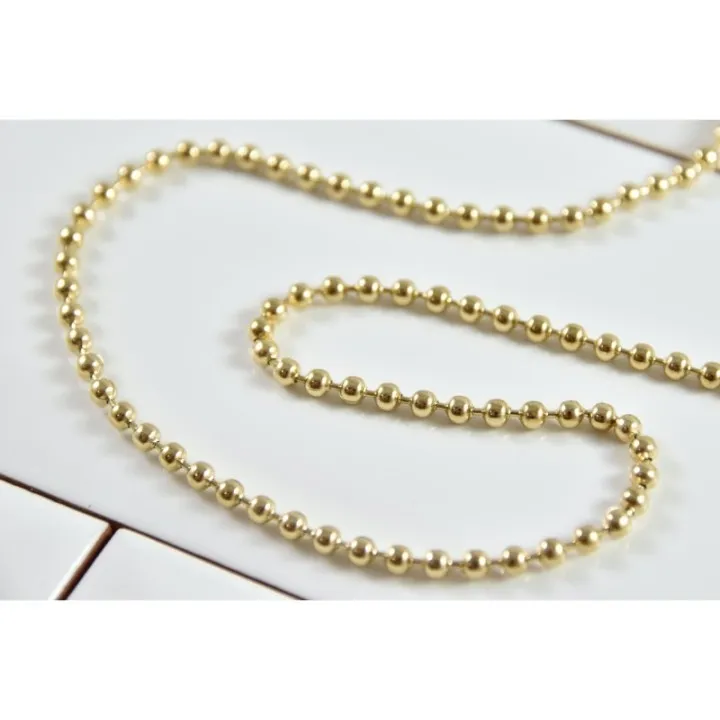 BRACELET PERLES GRIS METALLISE MEDAILLON ACIER INOX GOLD PETIT PRIX
