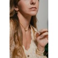 COLLIER MADONE ET CROIX ACIER INOXYDABLE GOLD PETIT PRIX