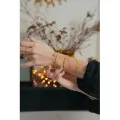 BRACELET MAILLE COEURS ET RONDS ACIER INOXYDABLE GOLD PETIT PRIX