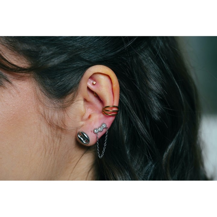 FAUX PIERCING ETOILE ACIER INOXYDABLE SILVER PETIT PRIX