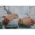 BRACELET MENOTTES ACIER INOXYDABLE GOLD PETIT PRIX
