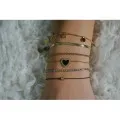 BRACELET MAILLE SERPENT ACIER INOXYDABLE GOLD PETIT PRIX
