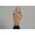 BRACELET MAILLE SERPENT ACIER INOXYDABLE GOLD PETIT PRIX
