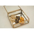BOUCLES CREOLES FLEURS ORANGES ACIER INOXYDABLE GOLD PETIT PRIX