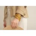 JONC BOUDDHISTE TIBETAINS KUMLAI LIGHT GOLD PAS CHER