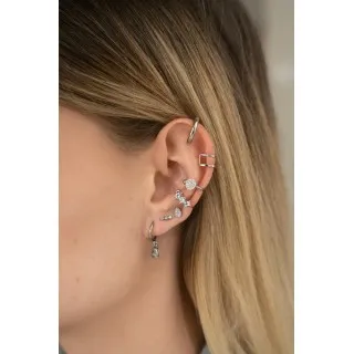 PIERCING GOUTTE SERTIE DE STRASS ACIER INOXYDABLE SILVER PETIT PRIX