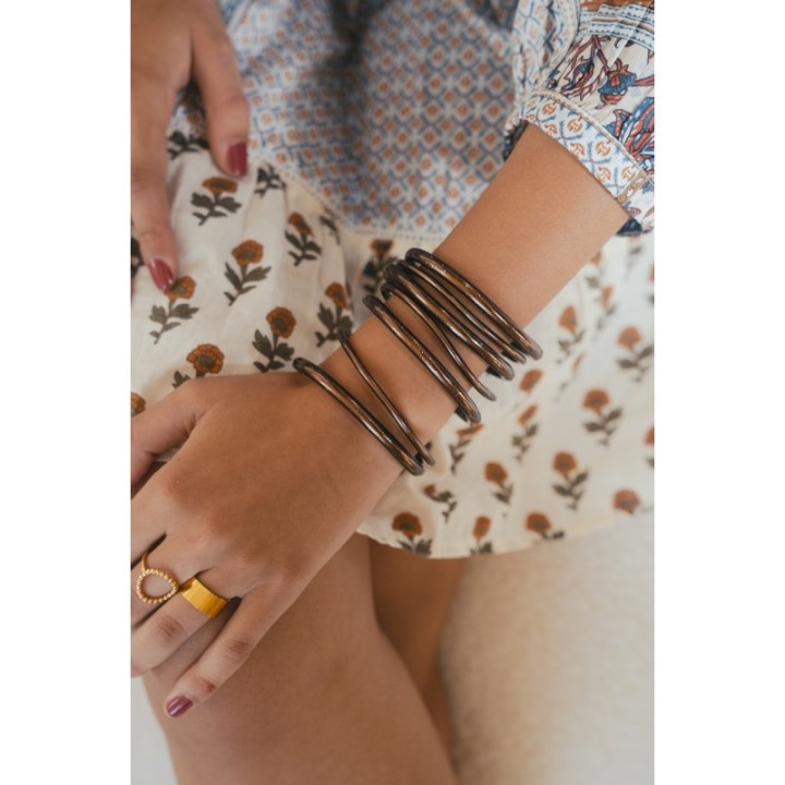 JONC BOUDDHISTE TIBETAINS KUMLAI ROSE GOLD PAS CHER