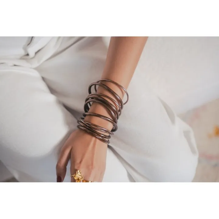 JONC BOUDDHISTE TIBETAINS KUMLAI ROSE GOLD PAS CHER