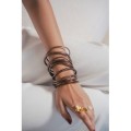 JONC BOUDDHISTE TIBETAINS KUMLAI ROSE GOLD PAS CHER