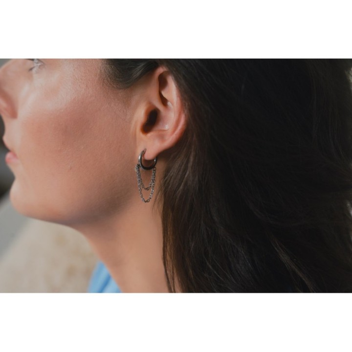 FAUX PIERCING ETOILE ACIER INOXYDABLE SILVER PETIT PRIX