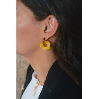BOUCLES ANNEAUX ENTRELACES ACIER INOXYDABLE SILVER PETIT PRIX