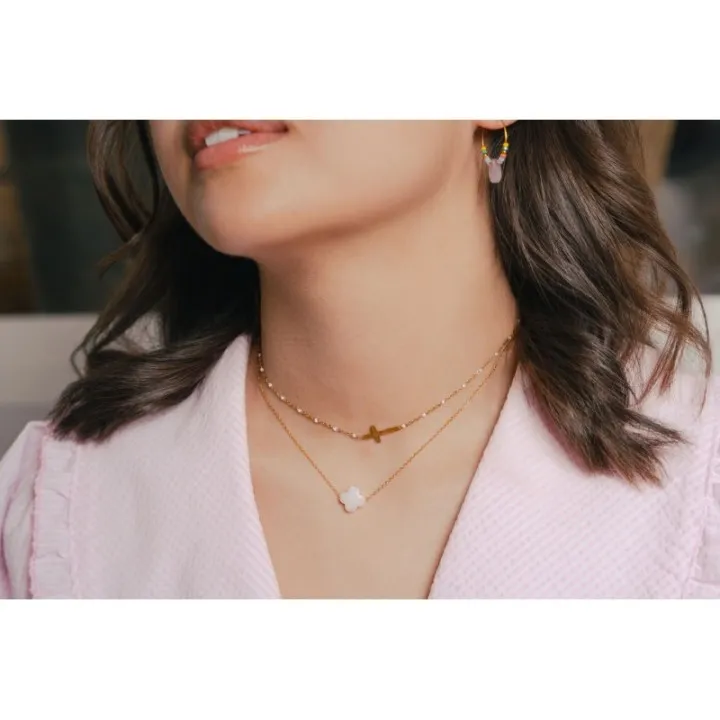 COLLIER MAILLE SERPENT ACIER INOXYDABLE GOLD PETIT PRIX