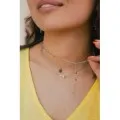 COLLIER MAILLE SERPENT ACIER INOXYDABLE GOLD PETIT PRIX