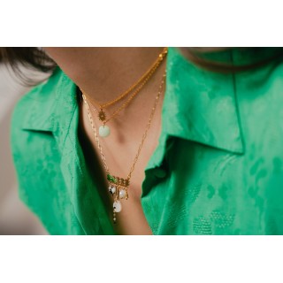 COLLIER MAILLE SERPENT ACIER INOXYDABLE GOLD PETIT PRIX