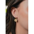 BOUCLES ANNEAUX ENTRELACES ACIER INOXYDABLE SILVER PETIT PRIX
