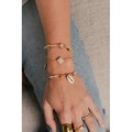 BRACELET PERLES GOLD NACRE COQUILLAGE ACIER INOXYDABLE GOLD PETIT PRIX