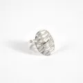 BAGUE OVALE ACIER INOXYDABLE SILVER PETIT PRIX