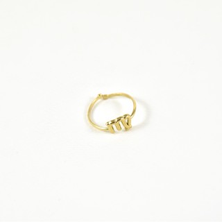 BAGUE ANNEAU FIN VIERGE ACIER INOXYDABLE GOLD PETIT PRIX
