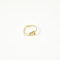 BAGUE ANNEAU FIN VIERGE ACIER INOXYDABLE GOLD PETIT PRIX