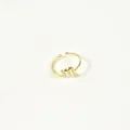 BAGUE ANNEAU FIN SCORPION ACIER INOXYDABLE GOLD PETIT PRIX