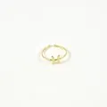 BAGUE ANNEAU FIN POISSON ACIER INOXYDABLE GOLD PETIT PRIX