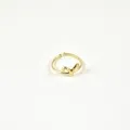 BAGUE ANNEAU FIN BELIER ACIER INOXYDABLE GOLD PETIT PRIX