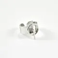 BAGUE GEOMETRIQUE ACIER INOXYDABLE SILVER PETIT PRIX