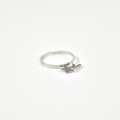 BAGUE ETOILE ET TIGE ACIER INOXYDABLE SILVER PETIT PRIX