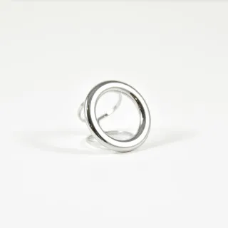 BAGUE RONDE MARTELEE ACIER INOXYDABLE GOLD PETIT PRIX
