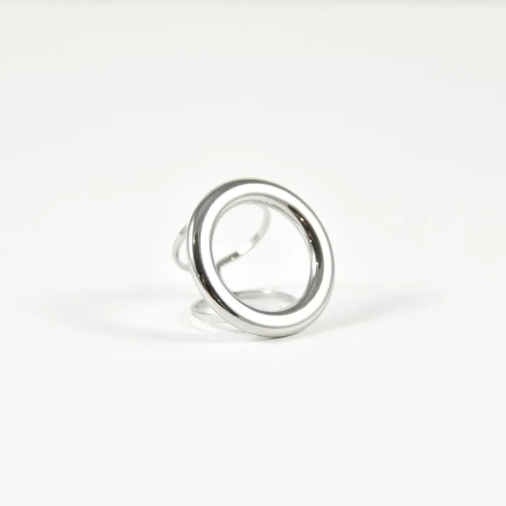 BAGUE XL RONDE ACIER INOXYDABLE SILVER PETIT PRIX